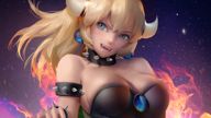 Super Mario Bros (Blonde Bowsette Close)